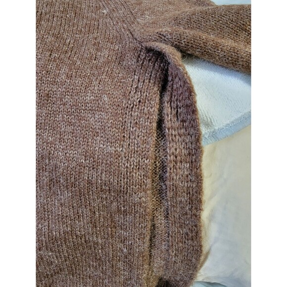 ASTR The Label Cowlneck Cape Side Split Hem Wool Blend Sweater‎ Brown Sz M NWOT - Picture 14 of 15